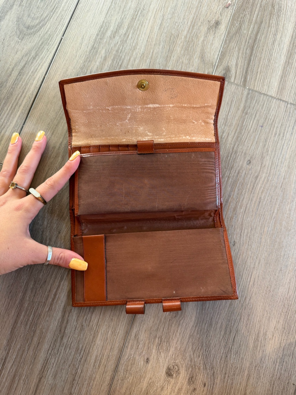 Dooney and Bourke Black and Brown Leather Wallet - Picture 7 of 10